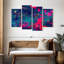 «Blue Magenta Abstract», reproduction d'art sur toile-1332096369