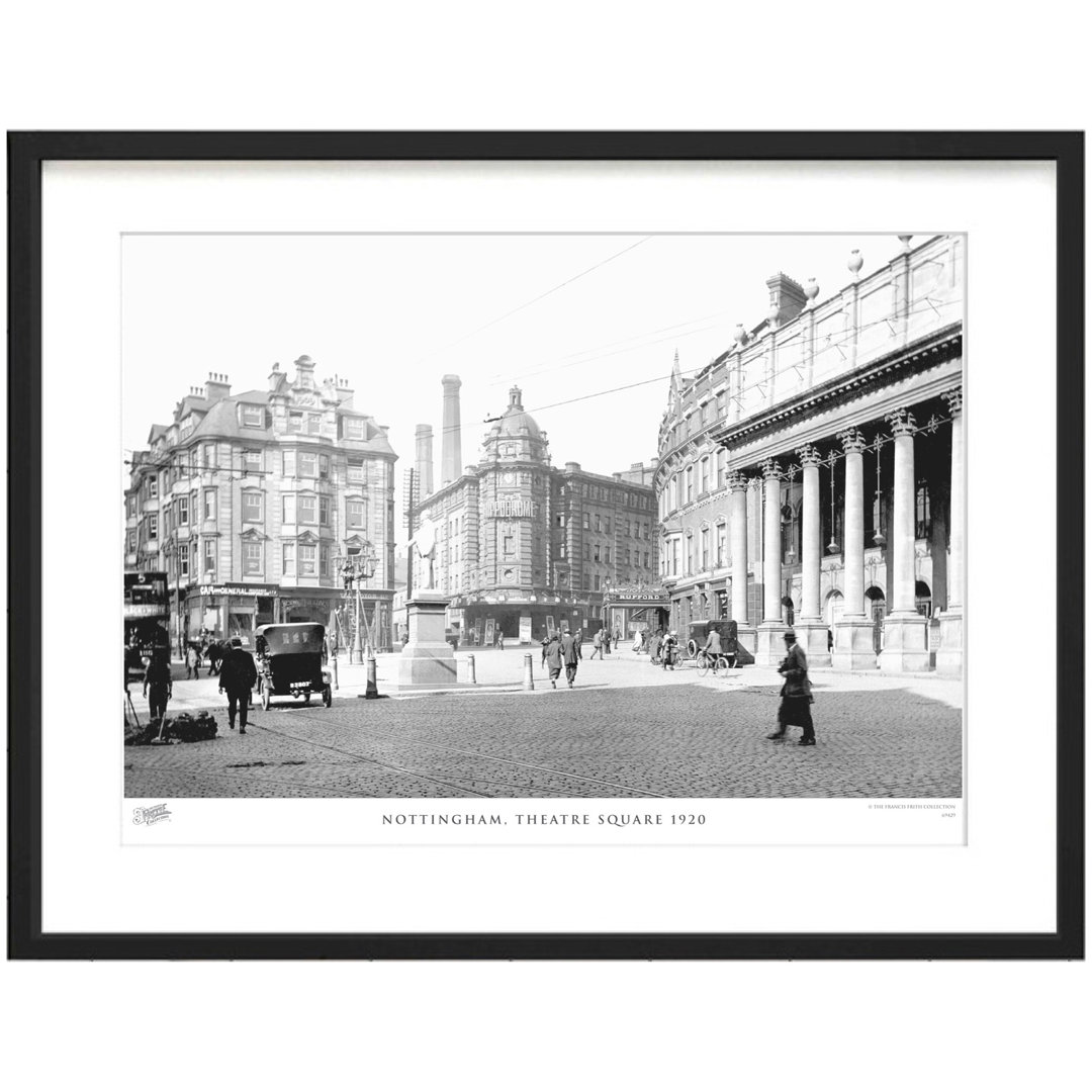 'Nottingham, Theatre Square 1920' - Picture Frame Photograph Print on Paper