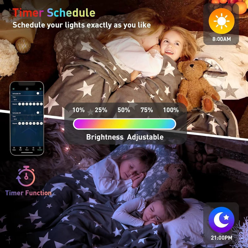 Lights (8 Pack) LED Wall Panels, TISOFU RGB Gaming Lights with APP, Smart Modular Panel Hex Tiles Push Glide Expansion Shapes Lights