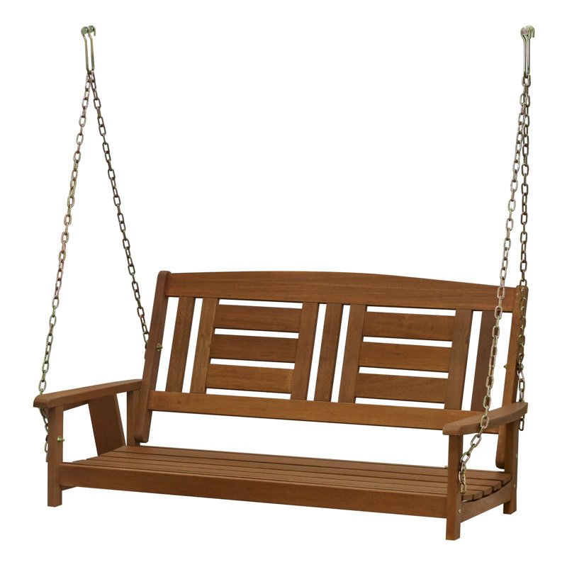 Arianna 2 Person Rubberwood Porch Swing