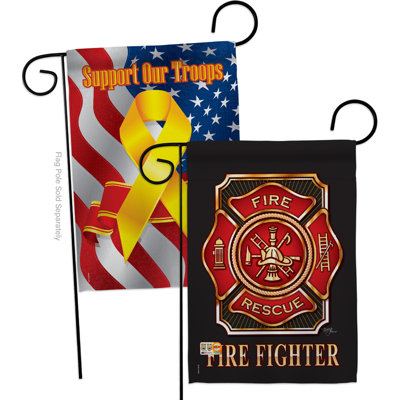 Double Sided 18.5'' H x 13'' W Polyester Independence Day Garden Flag