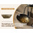 MEJE 16x13-Inch Oval Egg Shape Bathroom Vessel Sink, Antique Pattern Design, Above Counter Bathroom Vanity Bowl Basin, Vintage Gold