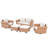 6 - Person Outdoor Wicker Seating Group With Swivel Chairs And Cushions