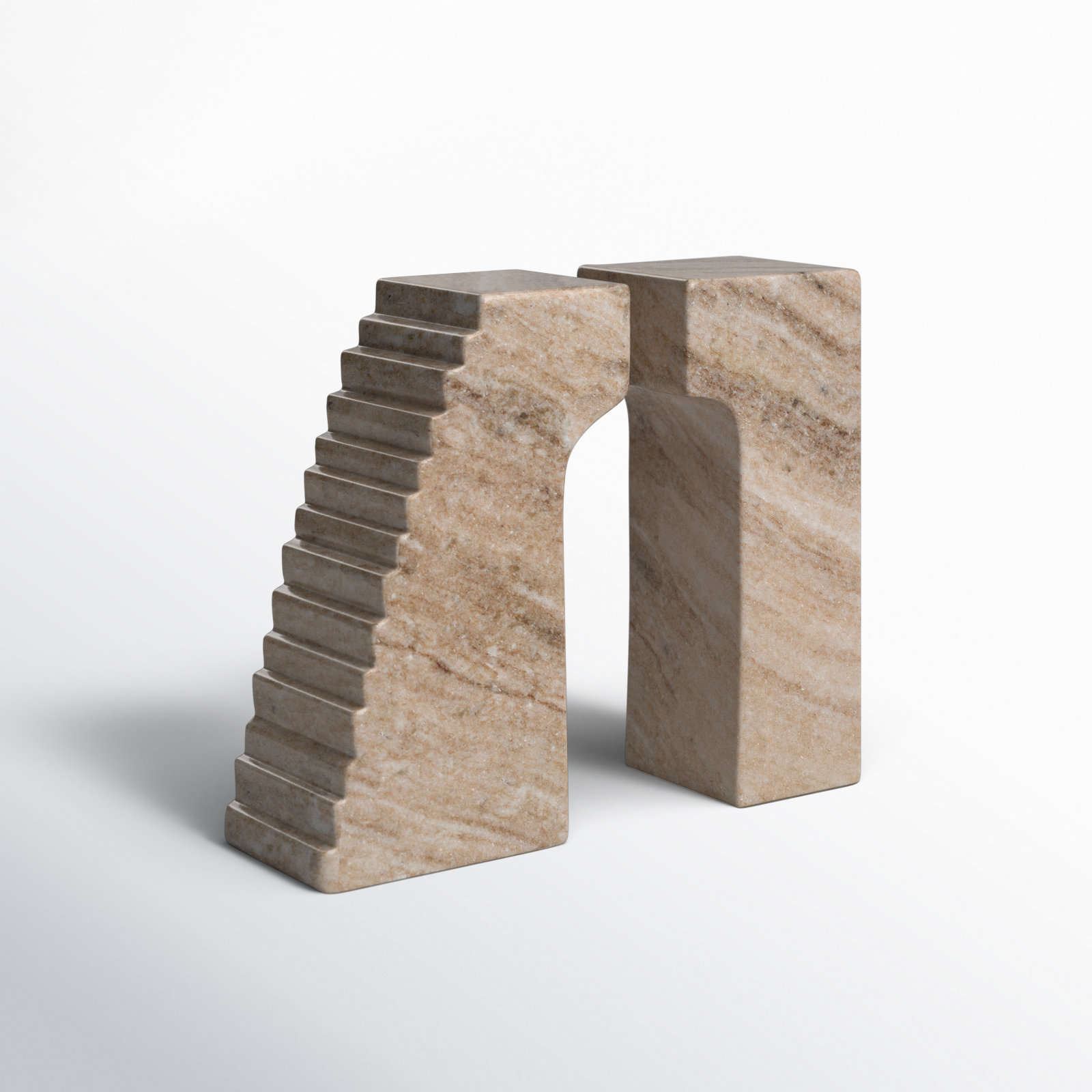 Baleine Stone Decorative Bookends