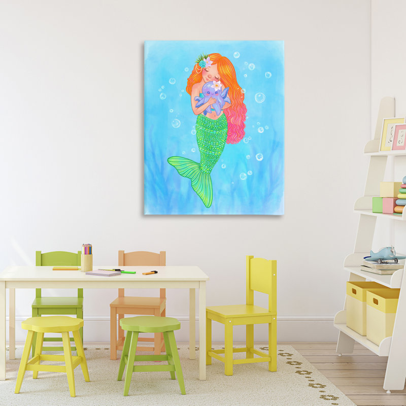 «Sweet Mermaid Love», conception par Stephanie Sanchez, H 40 po x l 30 po
