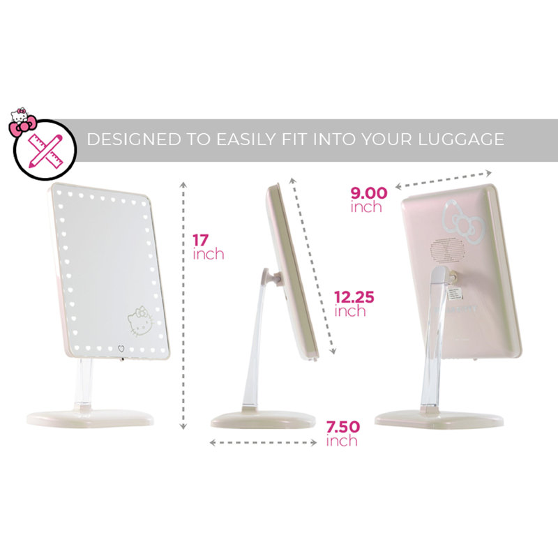 Touch Pro Makeup Mirror with LED Lights and Bluetooth Speaker 360 Adjustable Rotation Vanity Mirror