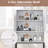 Over The Toilet Storage Cabinet Free Standing Toilet Rack With Adjustable Shelf-1401255319
