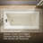 Tea-for-Two 72" x 36" Drop-in/Undermount Whirlpool Bath-51403893
