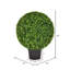 Hillside Artificial Green Boxwood Ball.-1797347361