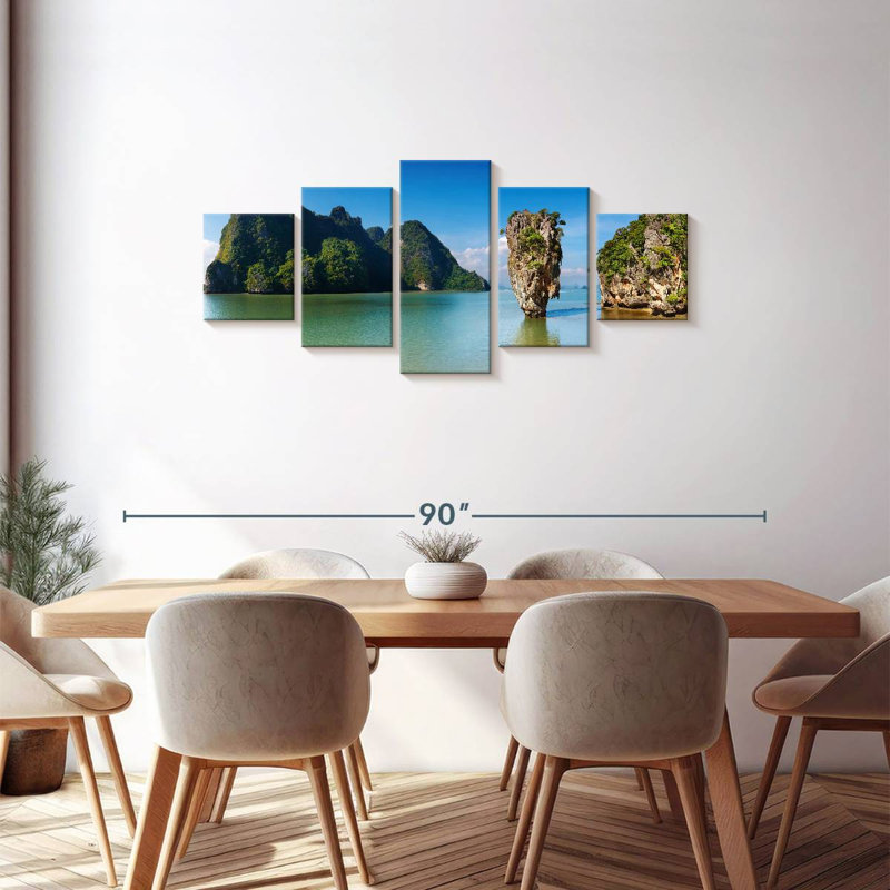 Thai Island, 30" H x 68" W