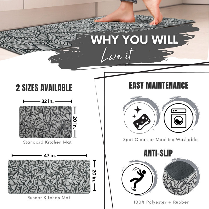Tapis de cuisine Jungle, Noir