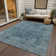 Machine Washable Indoor/Outdoor Xhevrie Blue Rug