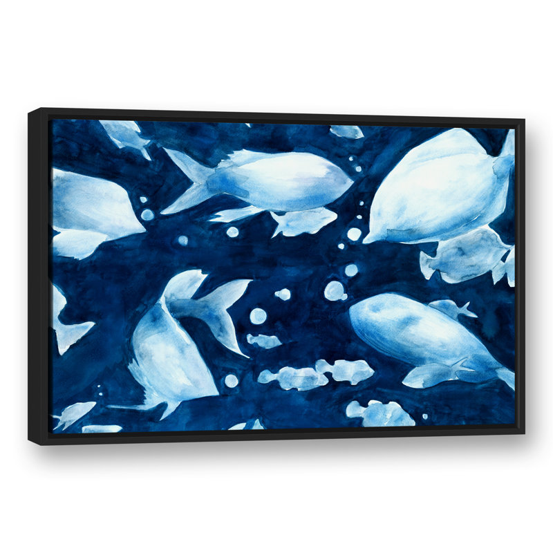 " Fish ", 24" H x 36" W, Black Framed