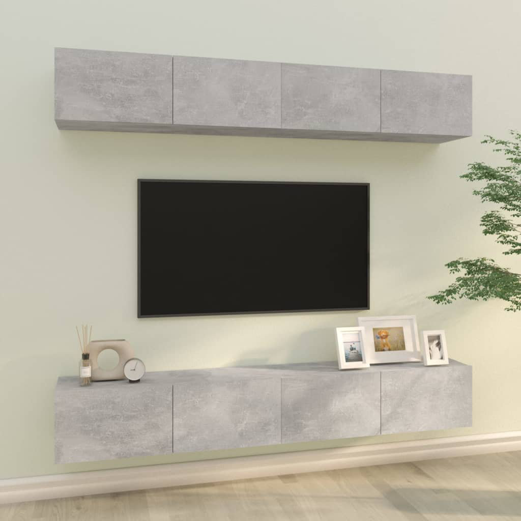 4x TV Wandschrank Finan Wohnwand HiFi Lowboard Hängeschrank mehrere Auswahl