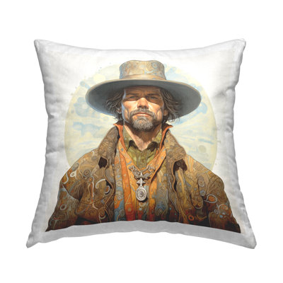 Coussin décoratif à motif Rodeo Cowboy