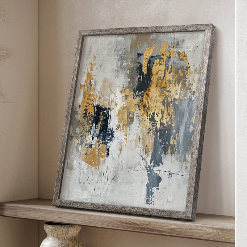 ABSTRACT Series CDLXXXIX Framed Print - Solid Wood, 11" H x 9" W