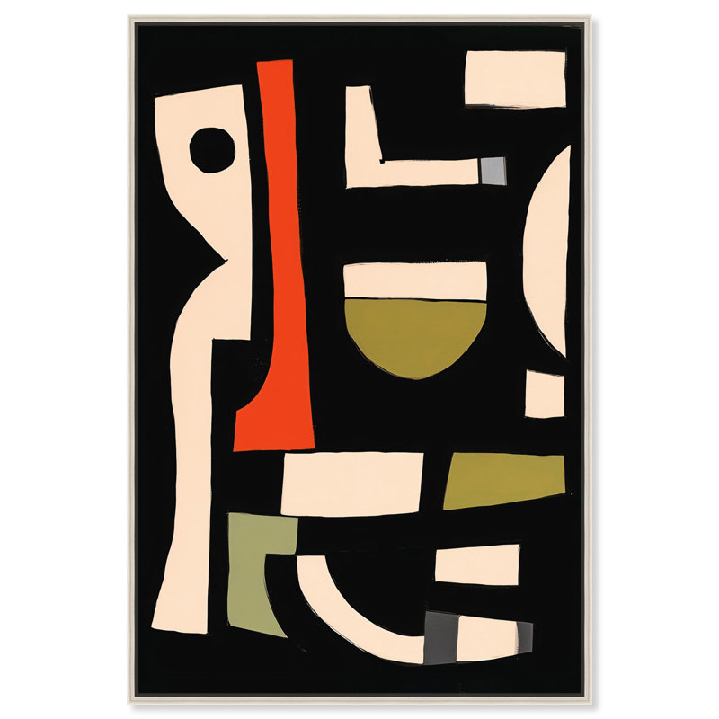 «Abstract Scientist», reproductions d'art sur toile par Art Remedy, Cadre argenté, H 31 po x l 21 po