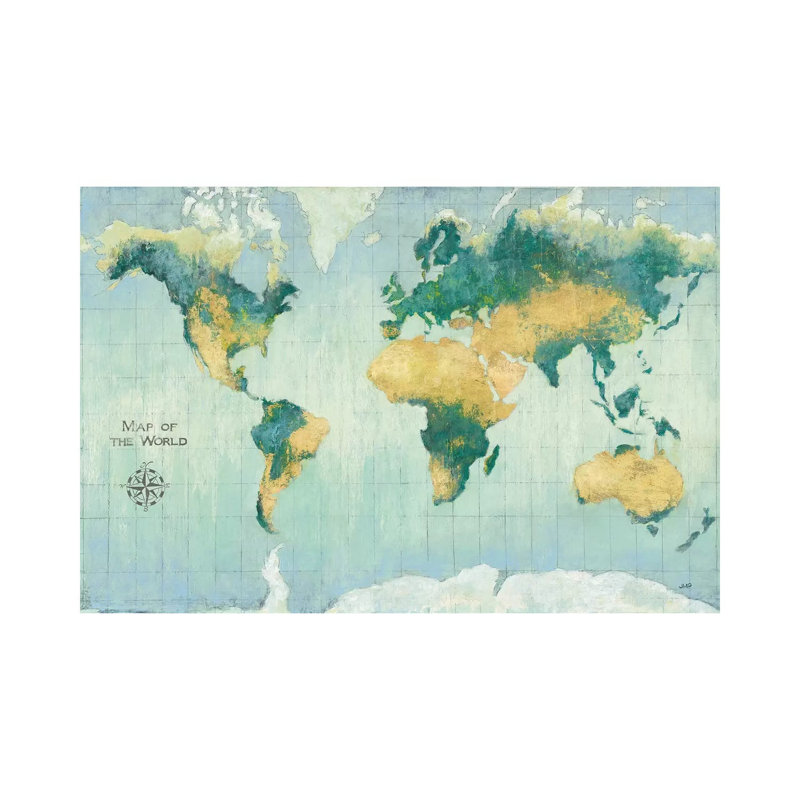 Golden Earth by Julia Purinton - Wrapped Canvas Gallery-Wrapped Canvas Giclée, 101.6 cm H x 66.04 cm W x 3.175 cm D