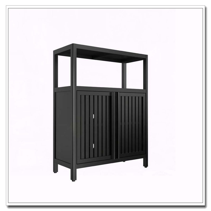 Armoire de rangement grande capacité en bambou