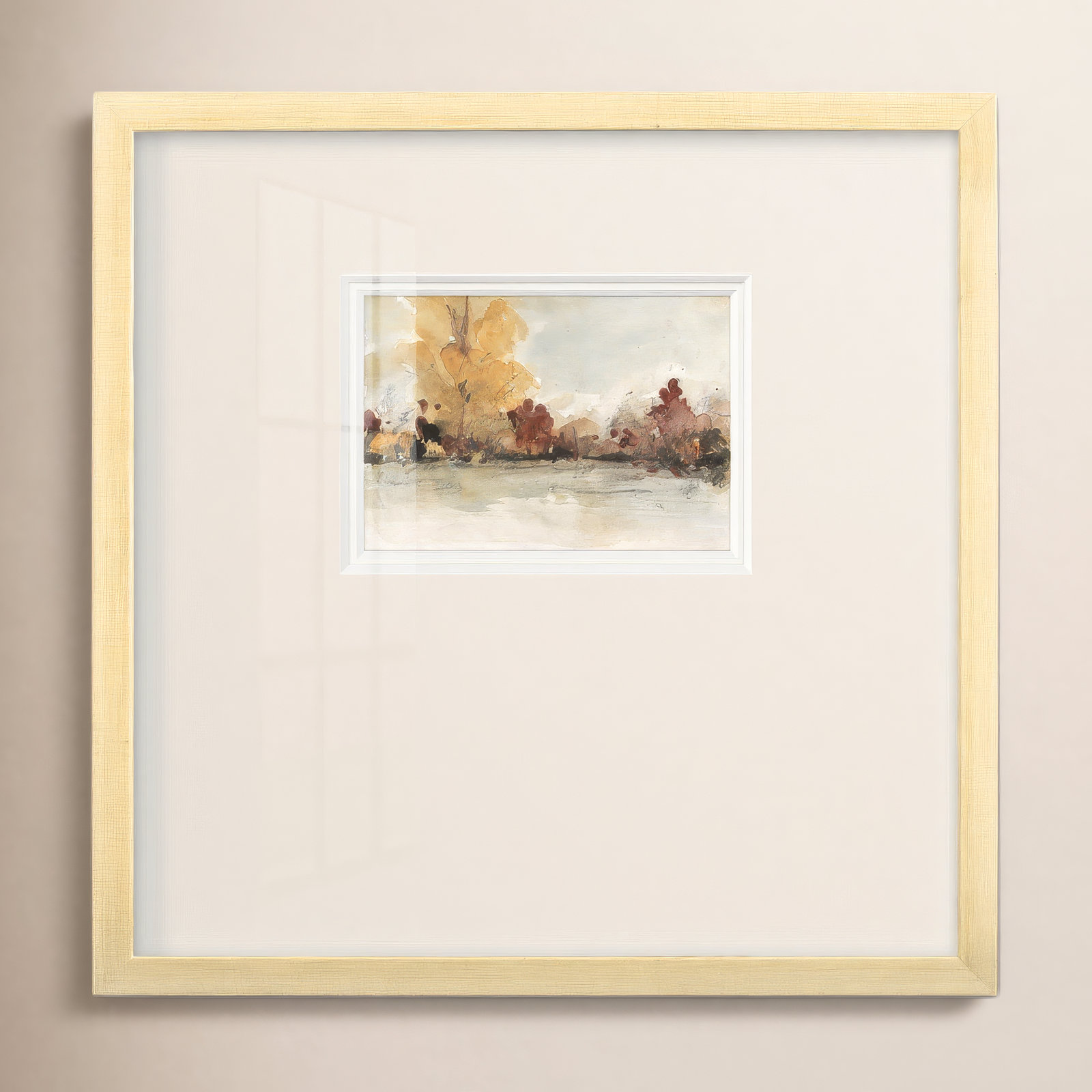 The Autumn View I Print, 21" H x 21" W x 1.25" D