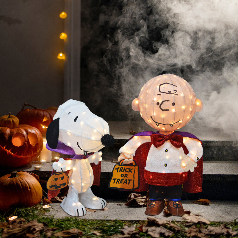 Ensemble de deux vampires pré-éclairés à DEL 3D Peanuts