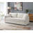 Comfortable Fabric Sectional Sofa with Plush Toss Pillows for Relaxing