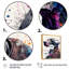 «Cute Germand Dog», art floral - peinture sur toile-711897714-711897712