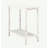 Modern Transitional White 1Pc Side Table/Nightstand Hidden Tray Open Shelf Sofa Side Table Turned Legs Multifunctional Home Furniture