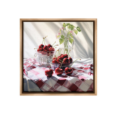 "Cherries and Botanicals" par RB sur toile