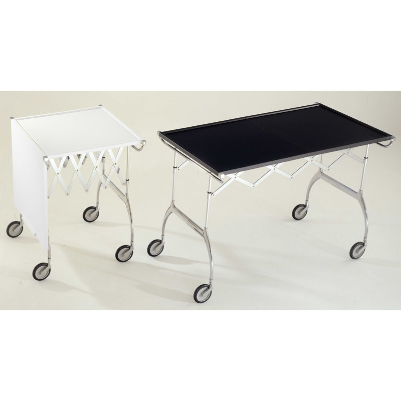 Battista 39.37 " W Kitchen Cart, White