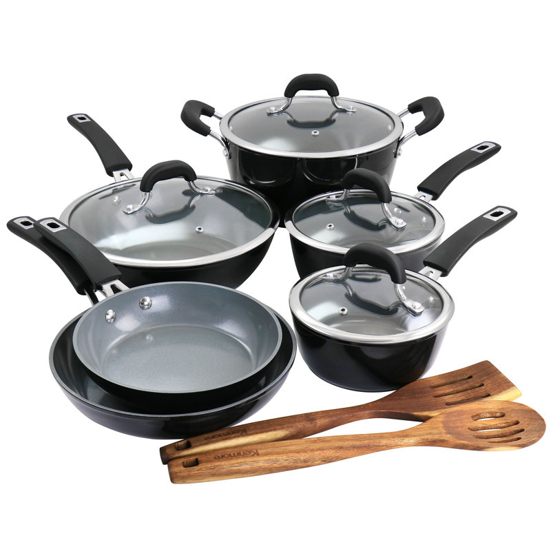 Kenmore 12 Piece Ceramic Cookware Set