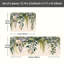Ensemble de 2 tapis de cuisine aquarelle et verdure