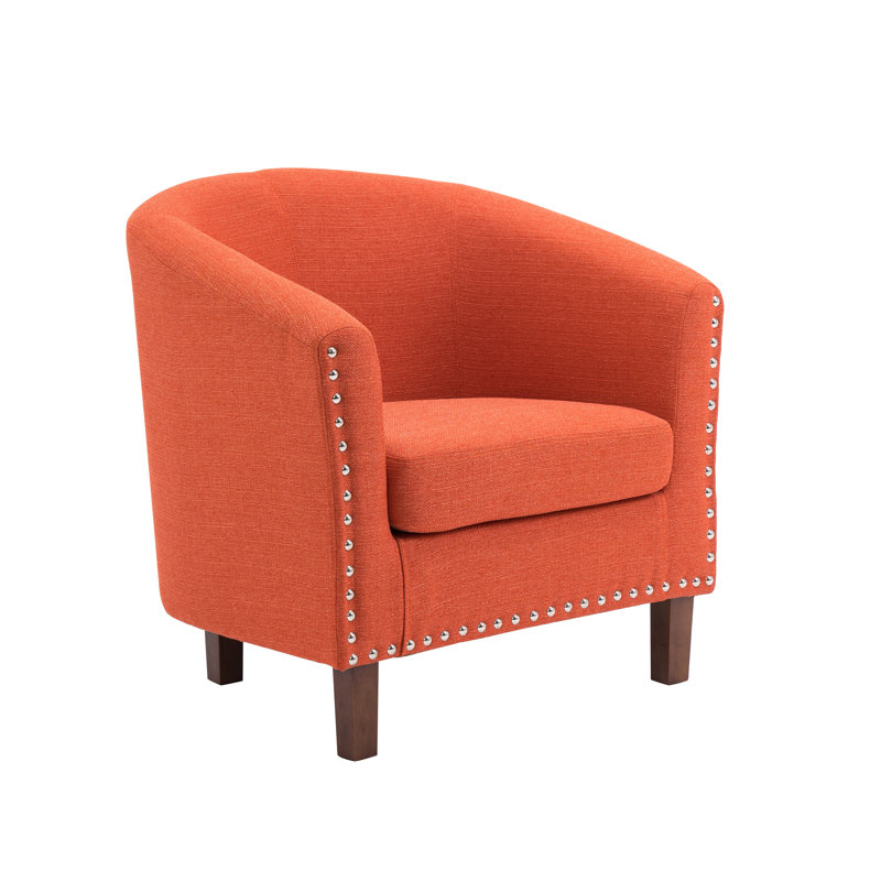 Fauteuil d'appoint Arthenia, Mélange de polyester orange