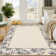 Bordered Machine Washable Rug for Living Room Soft Ultra Thin Accent Carpet Non-Slip Stain Resistant Aesthetics Carpet for Bedroom Home Office Decor