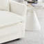 Ensemble de 2 chaises d'appoint rembourrées en chenille haut de gamme, chaises d'appoint de salon avec coussin décoratif-521594119