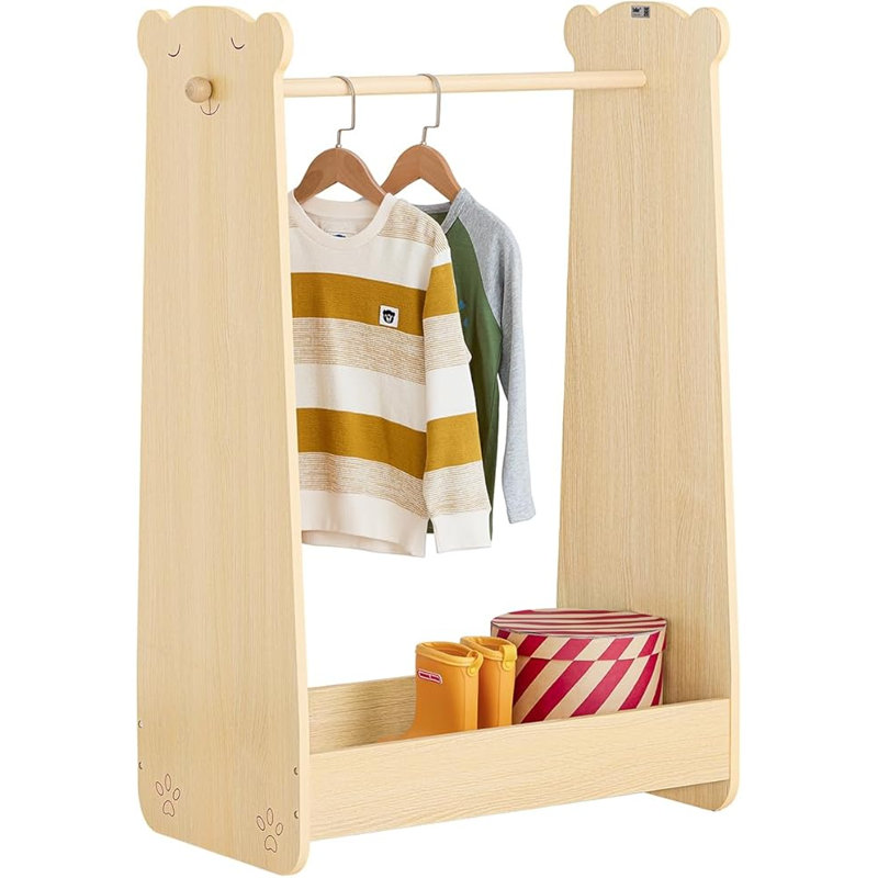 Children Kids Clothes Rack Children Wardrobe Closet With Hanging Rail
