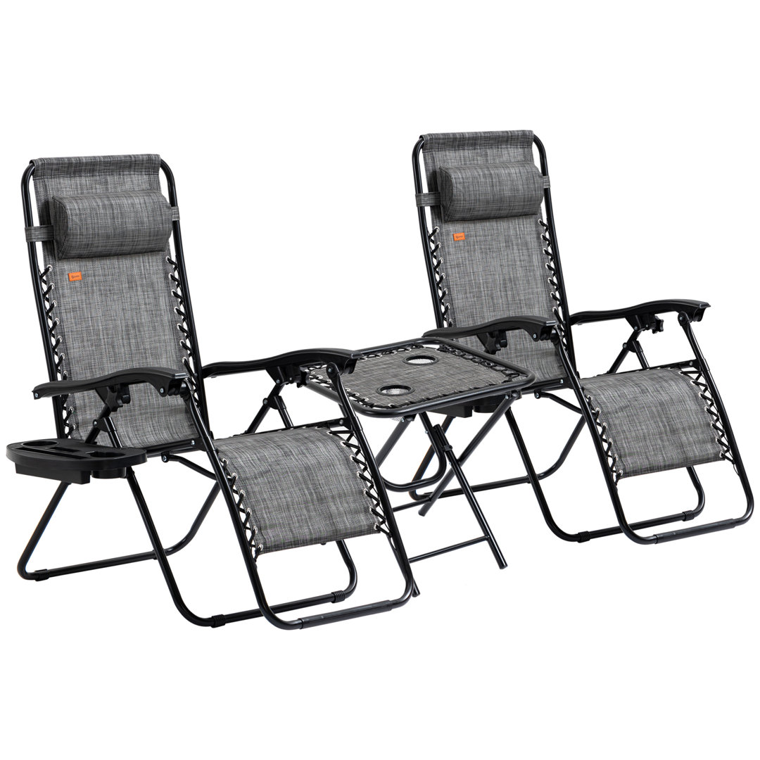 Folding Recliner Chair Outsunny Seat 