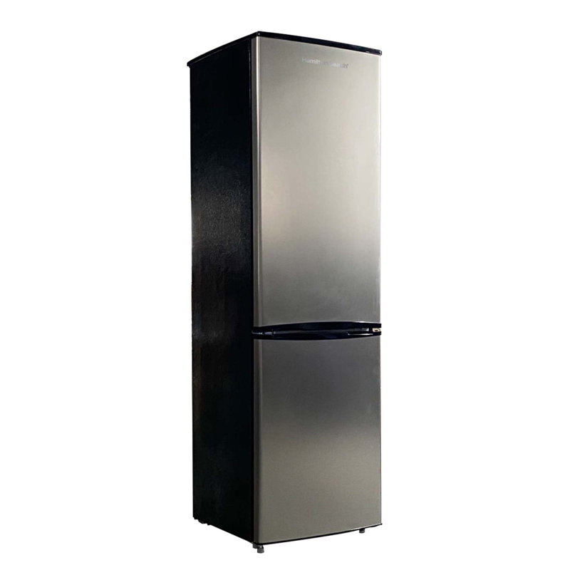 Hamilton Beach 9 Cu. Ft. Bottom Mount Retro Refrigerator, Platinum