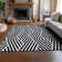 Premium Machine Washable Cerrito AMF550 Black Rug