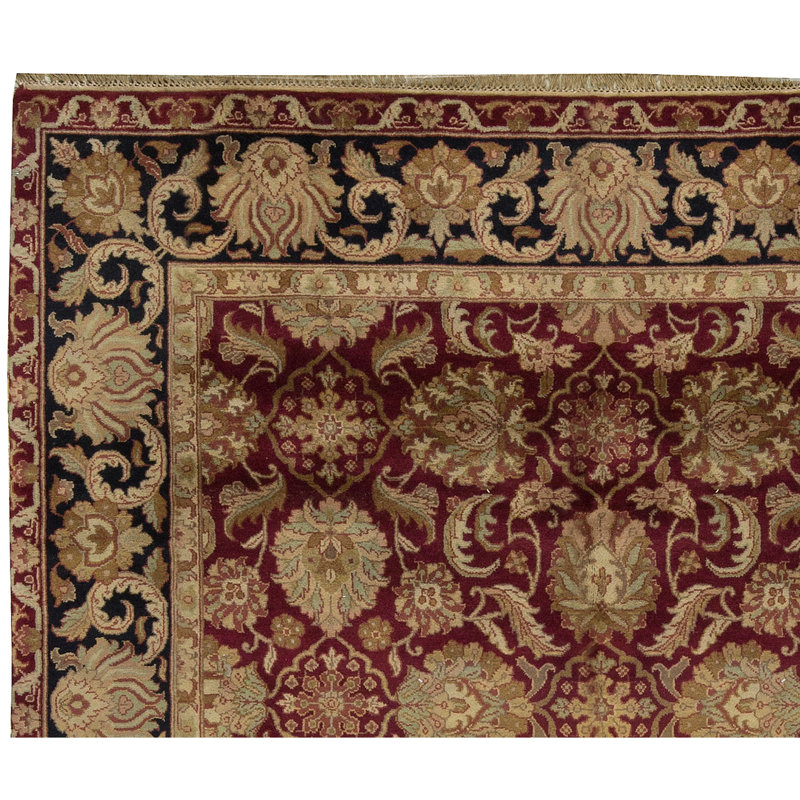 Crown Wool Oriental Area Rug in Brown