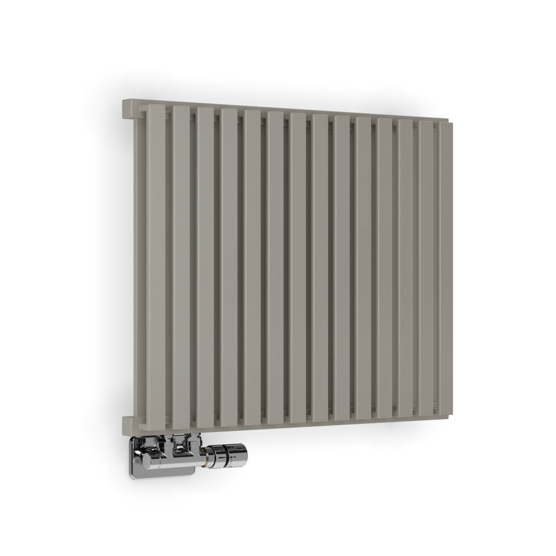 Nemo Horizontal Designer Radiator, 53cm H x 64.5cm W, Grey