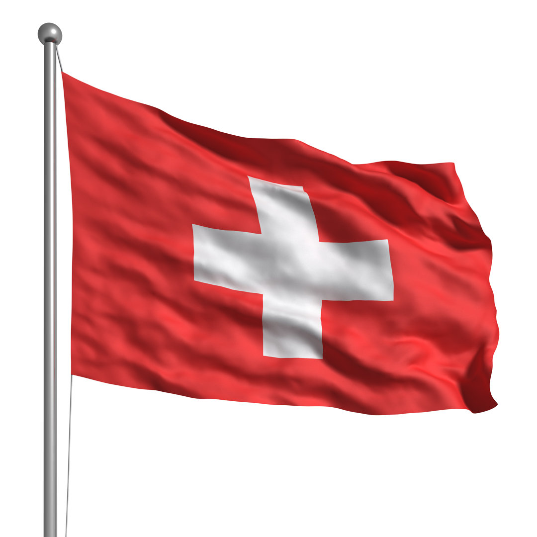 Flag Of Switzerland (Isolated) - Wrapped Canvas Print