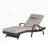 Outdoor Wicker Long Reclining Chair Set of 2 with Cushions-1893226356