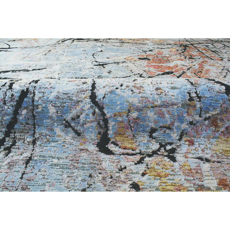 Wool Abstract Area Rug, Rectangle 8' x 10'