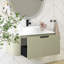 Meuble-lavabo mural 36 po avec lavabo rond en céramique sans robinet-1958895633