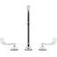 Triton Bowe 1.0 GPM Widespread Bathroom Sink Faucet with Aerated Flow, Gooseneck Spout and Wristblade Handles, Drain Not Included