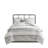 6 Piece Cotton Jacquard Oversized Comforter Set White/Grey King
