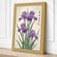 Purple Iris Study Japandi 1 Piece Wrapped Canvas Wall Art-231853530-231853534