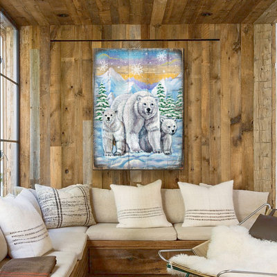 Bloc de bois polaire ours Schlesinger
