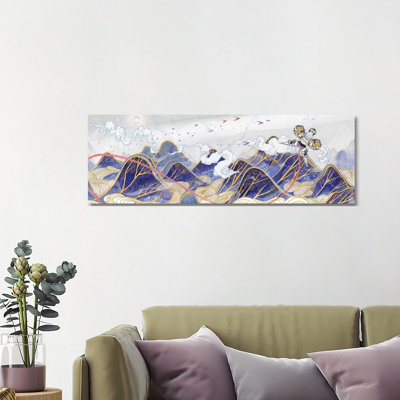 Paper Hawk by Sija Hong - Panoramic Painting Print